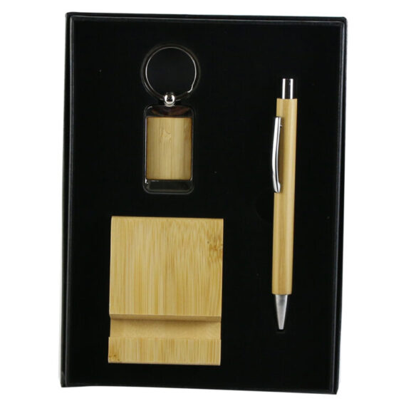 set cadou 3 piese bambus