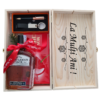 Pachet cadou Man Set, cu Gentelman Jack, Set pix si breloc, Praline si cutie lemn gravata