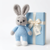 Iepuras crosetat Blue Aurel | Handmade Bunny
