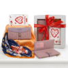 Set Cadou Elegance cu Portofel Dama Lila Roz pudra